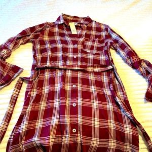 New Francesca’s plaid dress, great for Fall